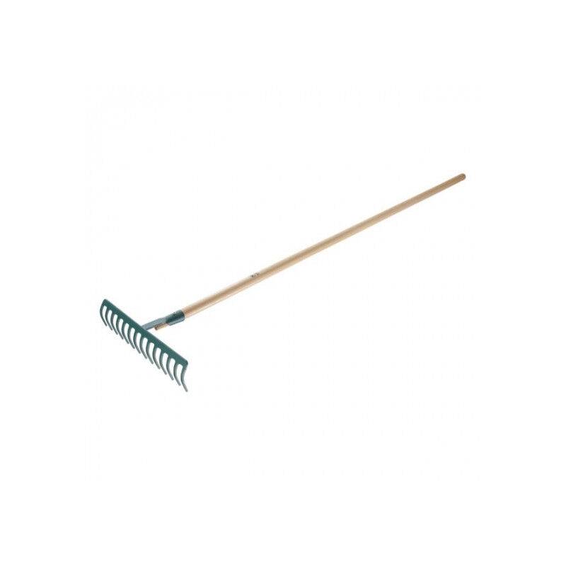 Râteau Forgé 14 Dents Droites Manche Bois L. 35 cm - LEBORGNE - Image 2
