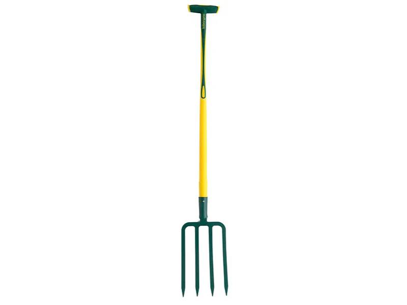 Fourche à bêcher Pro Acier Forgé 4 dents 11 mm H 90 cm - LEBORGNE - Image 1