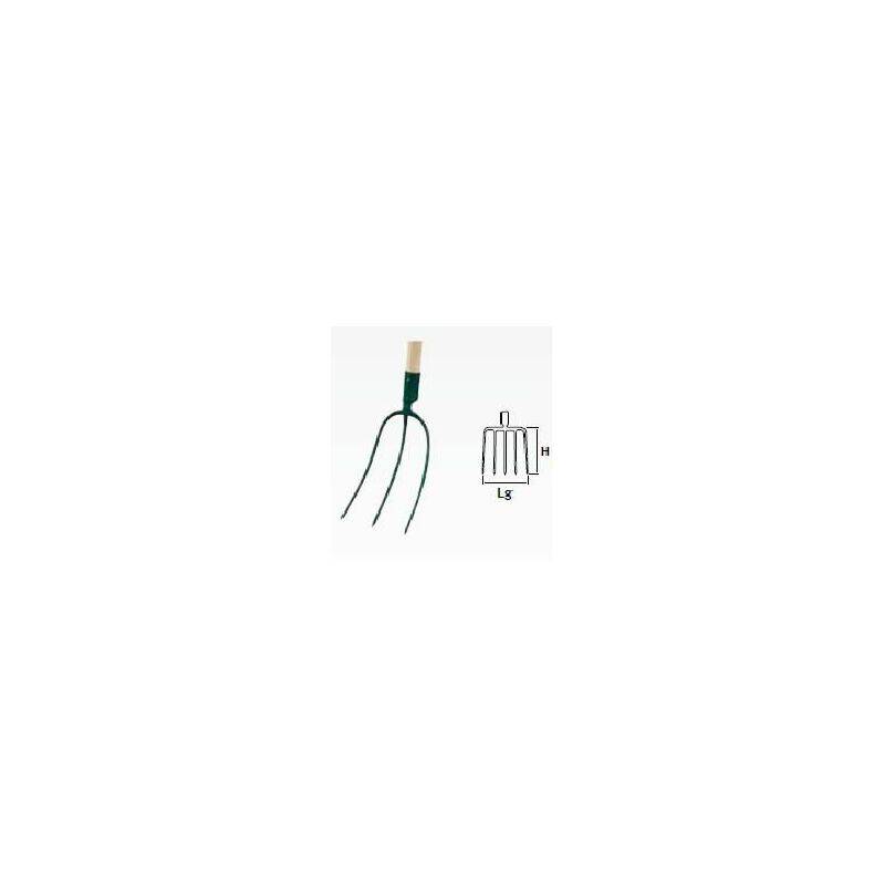 Fourche à foin douille 3 dents sans manche 26 cm - LEBORGNE - Image 2