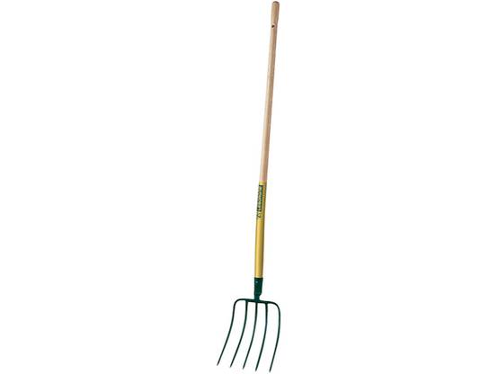 Fourche Maïs 5 Dents Métal Bois H 130 cm - LEBORGNE - Image 1