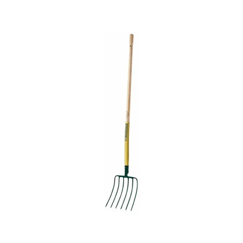 Fourche à maïs 6 dents acier noir H.32 cm L.27 cm - Leborgne - Image 2