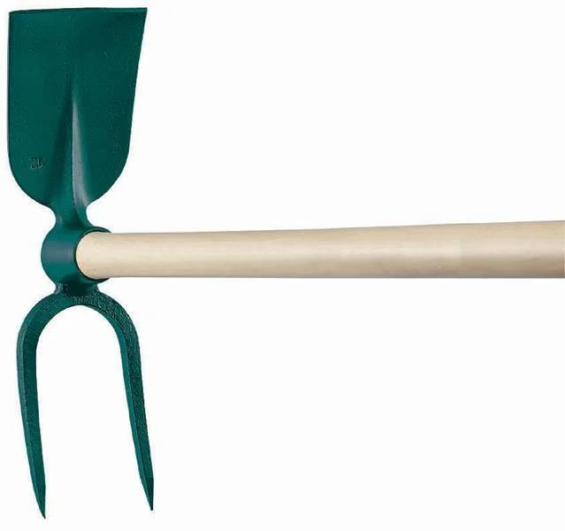 Serfouette à vigne panne et fourche 38 cm manche bois - LEBORGNE - Image 2