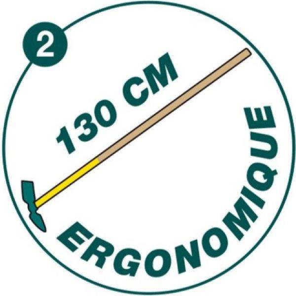 Serfouette forgée panne et fourche bois – LEBORGNE - Imagen 2