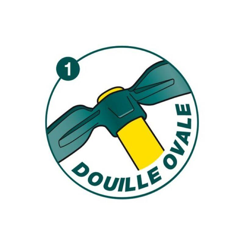Serfouette forgée Duopro douille ovale panne et langue L.30 cm - Leborgne - Image 7