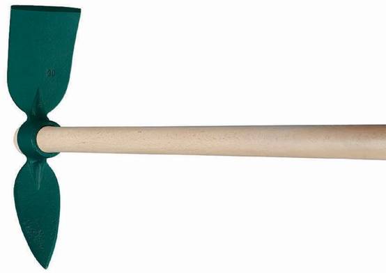 Serfouette forgée bois 26 cm manche bois - LEBORGNE - Image 2