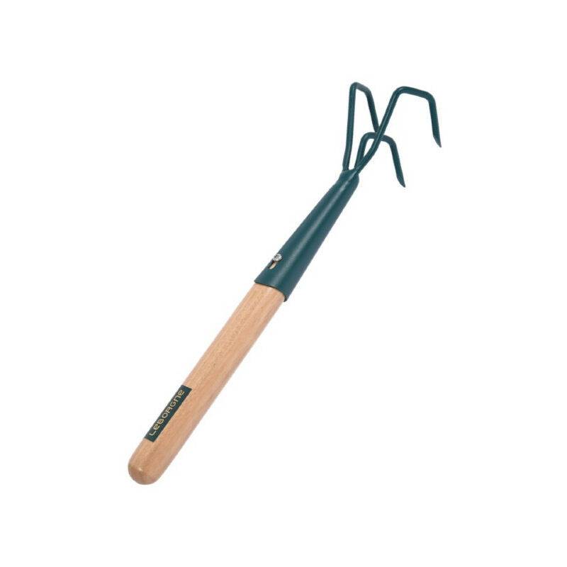 Griffe de Jardin à Main Bois Verni 3 Dents L 30 cm l 6 cm – LEBORGNE - Image 3