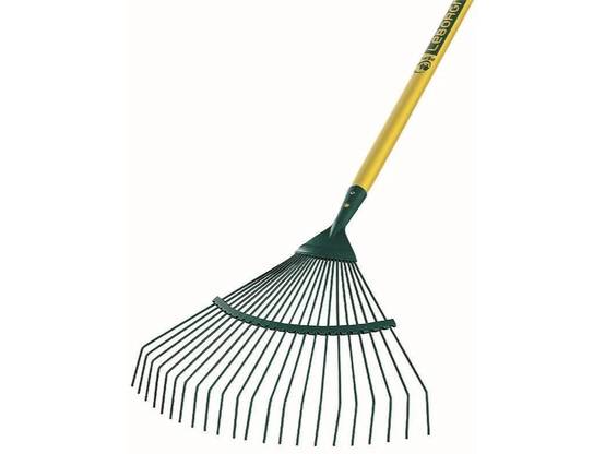 Balai à gazon fil rond manche bois 44 cm 20 dents 0,55 kg - LEBORGNE - Image 1