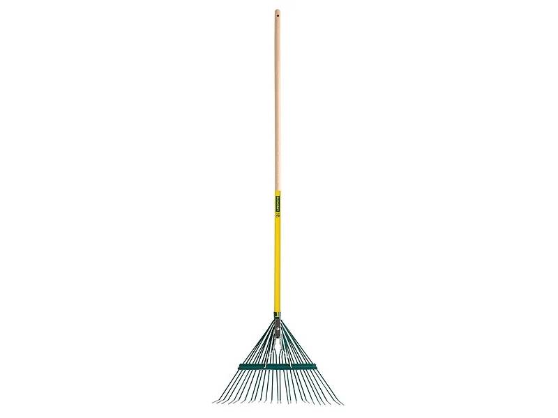 Balai renforce fil plat acier 24 dents manche bois LEBORGNE - Image 1