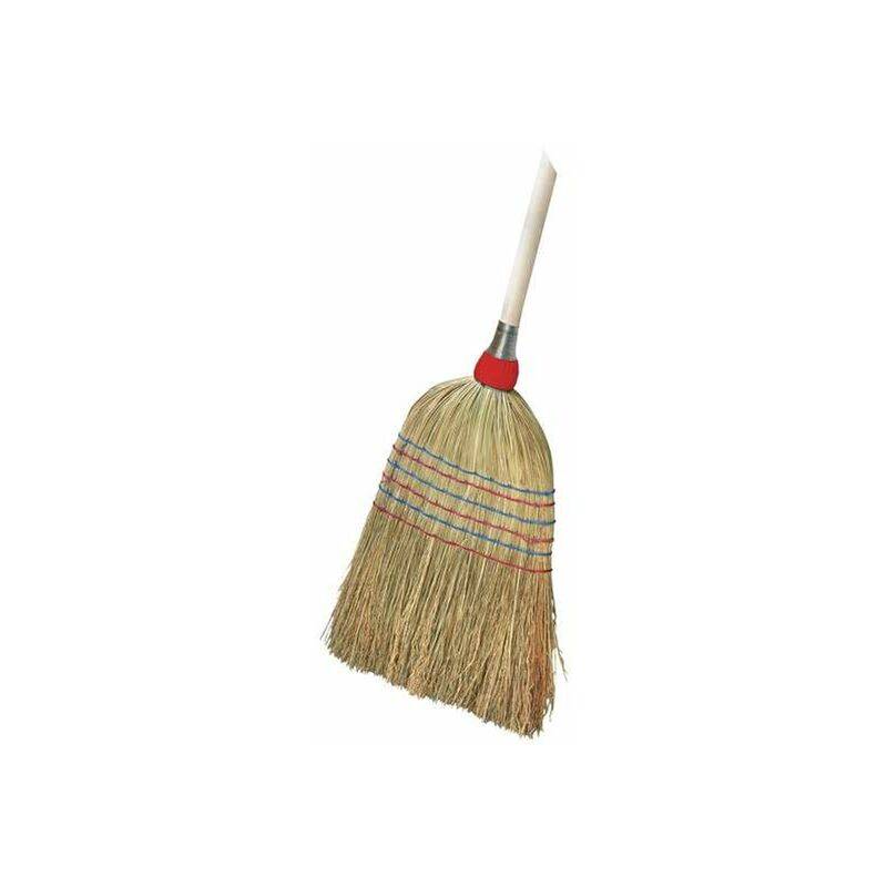 Balai paille de riz manche bois - LEBORGNE - Image 2