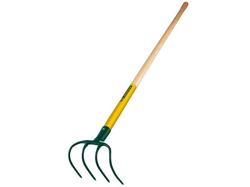 Croc De Pépiniériste 4 Dents Manche Bois Percé 130 cm - LEBORGNE