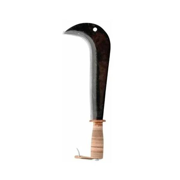 Serpe de chasseur manche cuir avec étui 20 cm - LEBORGNE - Image 4