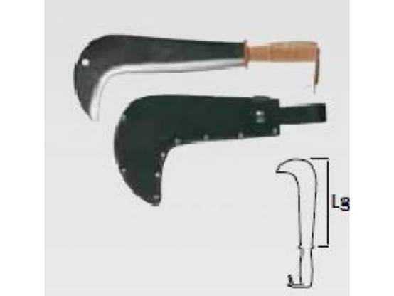 Serpe de chasseur manche cuir avec étui 20 cm - LEBORGNE - Image 5