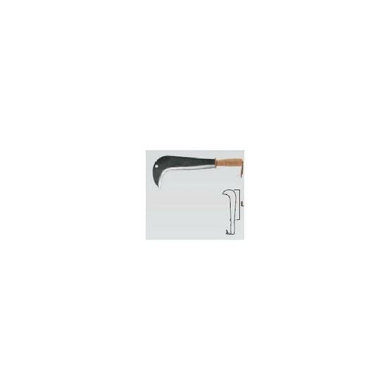 Serpe italienne manche bois cuir 26 cm LEBORGNE - Image 2