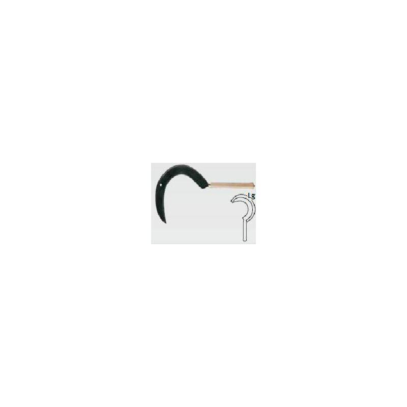 Faucille corse pour droitier métal noir L.55 cm - Leborgne - Image 1