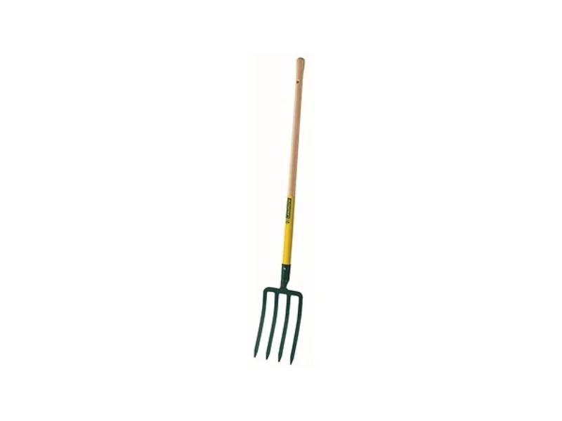 Fourche à bêcher douille acier trempé manche bois 4 dents 8 mm – LEBORGNE