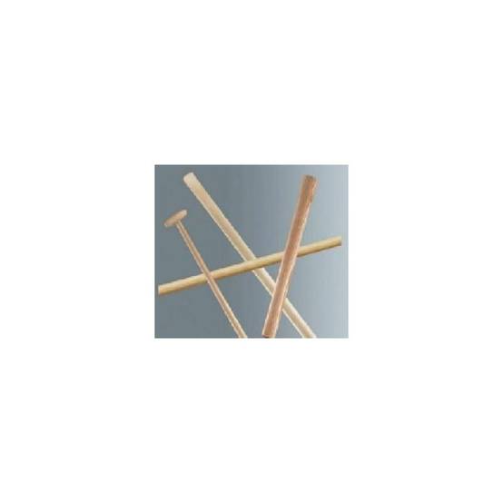 Manche de rechange rond bois marron Ø32 mm L.110 cm - Leborgne - Image 2