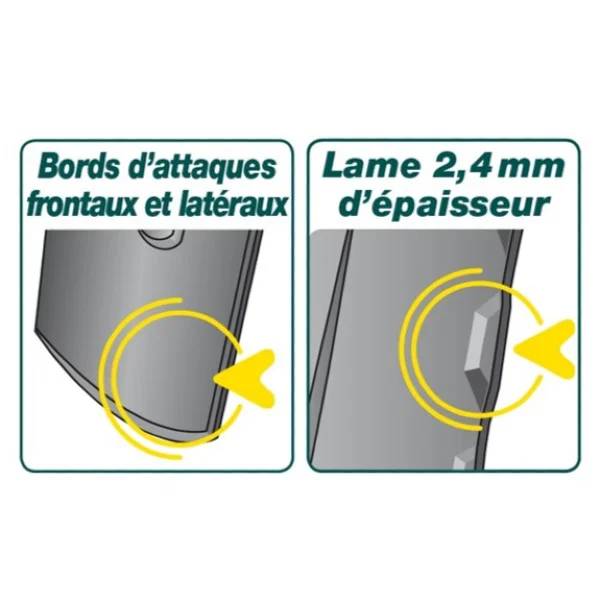 Louchet Senlis Duopro bois manche béquille 28 cm - LEBORGNE - Image 3