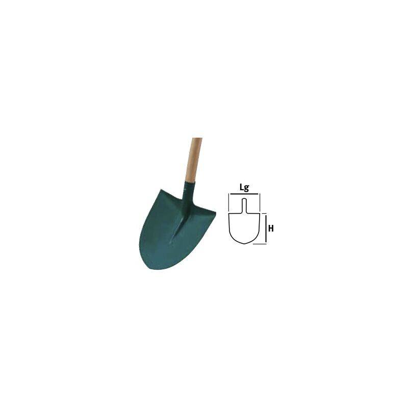 Pelle Acier Trempé Manche Bois L 28 cm H 30 cm LEBORGNE - Image 3