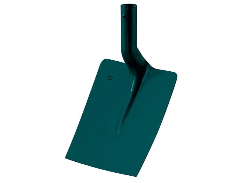Pelle carrée tôle acier trempé sans manche 25 cm - LEBORGNE