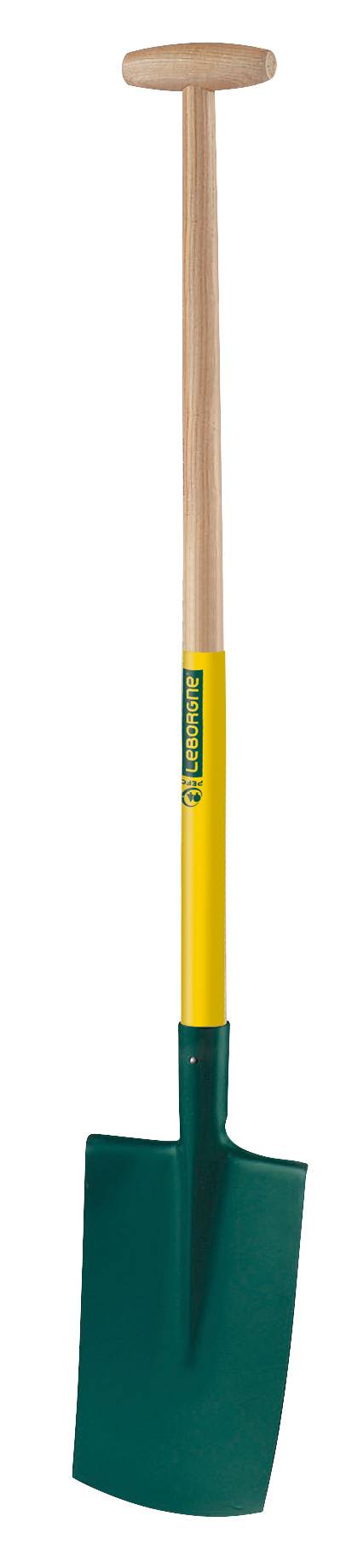 Bêche à rebord acier bois 28 cm béquille – LEBORGNE - Image 1