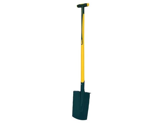 Bêche rebord Duopro acier manche béquille L.90 cm - LEBORGNE