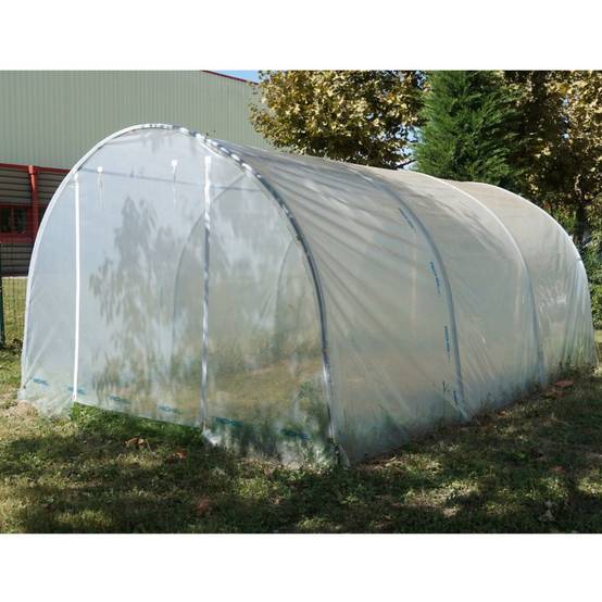 Richel Serre - Serre maraichère 13,5m² pied droit 2 portes zip acier galva PE L. 4,5 x l. 3 x H. 2 m – Richel serre - Image 6