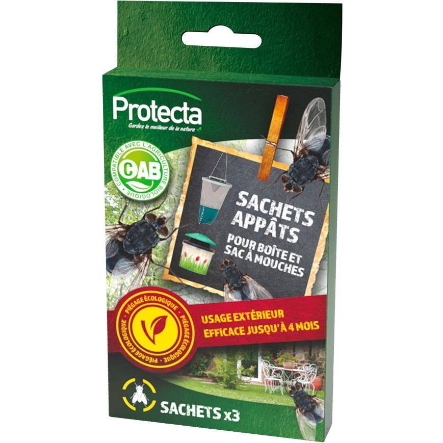 Protecta - Recharge pour boîtes ou sac à mouches PROTECTA - Lot de 3