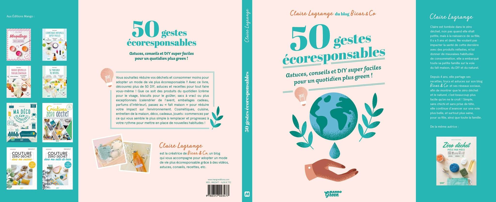 Livre 50 gestes écoresponsables L.24,90 x l.20,10 x H.1,50 cm - Image 2