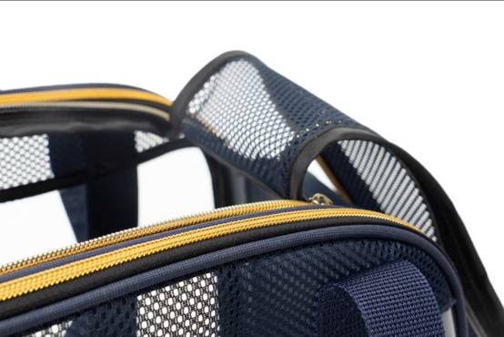 Panier de transport bleu doré L.35 x l.45 x H.33 cm - Image 2