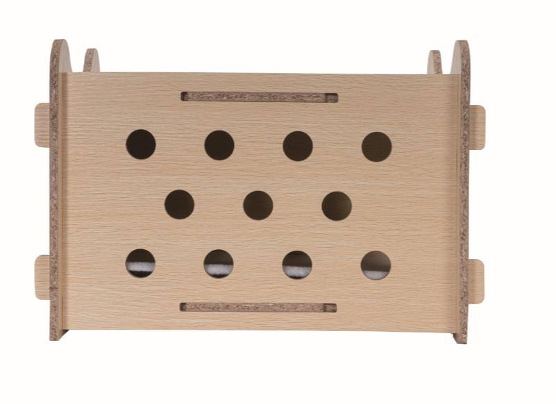 Panier bois entrée tête de chat L.60 x l.40 x H.40 cm - Imagen 2