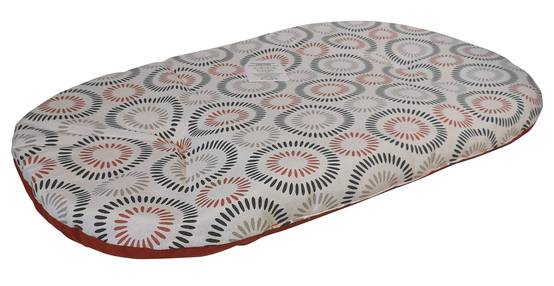 Coussin Ovale Ouatine Etincelle L.100 x l.60 x H.2,5 cm