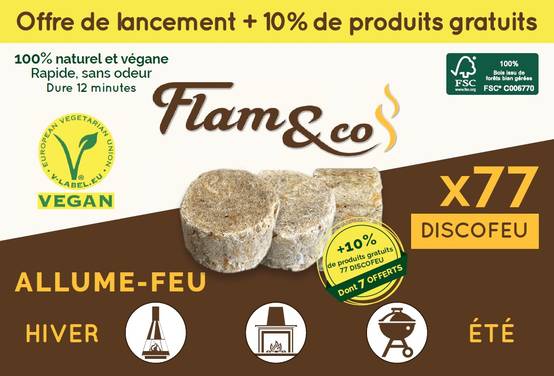 Flam&co - Flam&co - Allume-feu Discofeu Promo +10% - x77 discofeu - Image 1