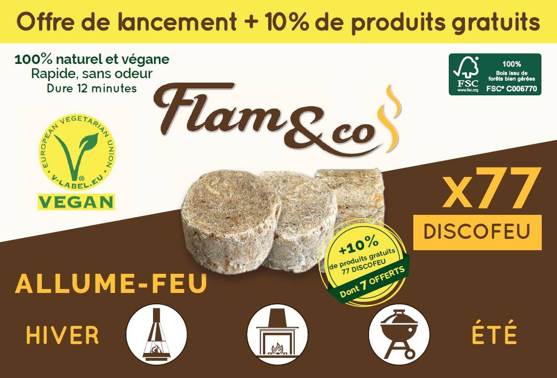 Flam&co - Flam&co - Allume-feu Discofeu Promo +10% - x77 discofeu - Imagen 1