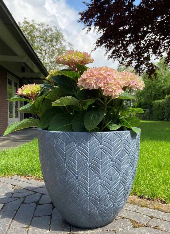 Pot Springfield 02AG Antique gris en fibre Ø.32 x H.28 cm - Image 2