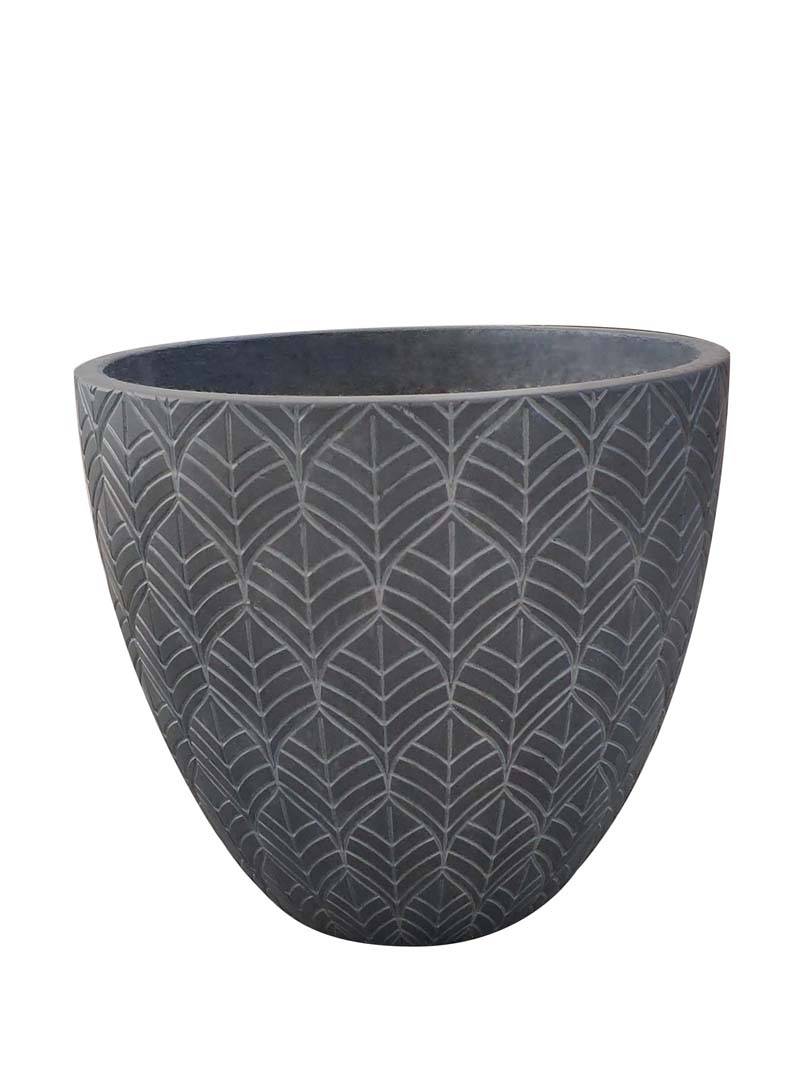 Pot Springfield 02AG Antique gris en fibre Ø.44 x H.39 cm - Imagen 1