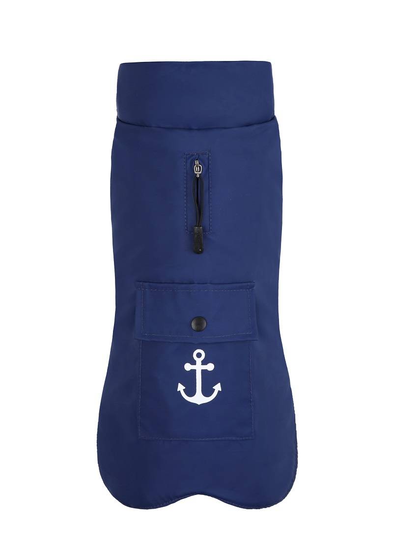 Wouapy Abrigo para Perro Impermeable Marino TXXS
