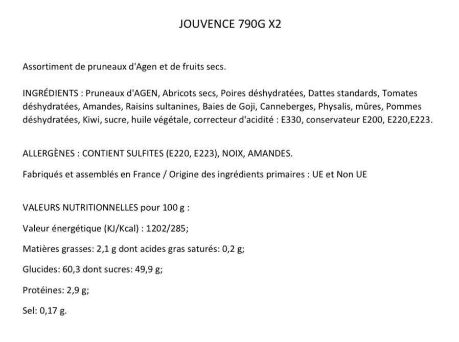 Les Vergers d'Escoute - Les Vergers d'Escoute - Corbeille Jouvence fruits secs 790 g - Image 2