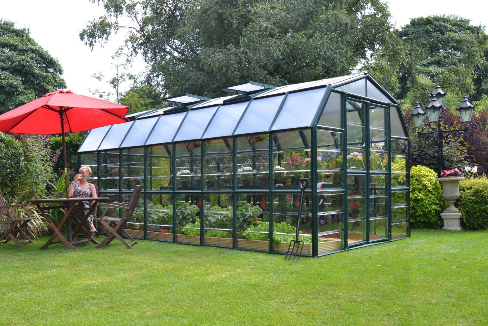 Canopia by Palram - Serre De Jardin Polycarbonate Vert 8x16 Pieds - PALRAM - Image 12