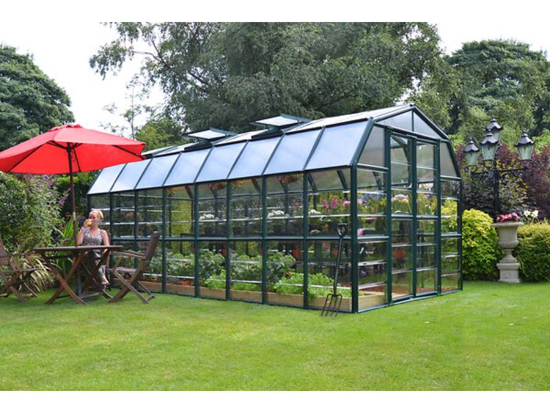 Canopia by Palram - Serre De Jardin Polycarbonate Vert 8x16 Pieds - PALRAM