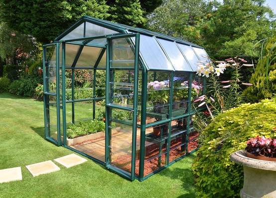 Rion Serre de Jardin PVC et Polycarbonate Eco Grow 8x8 7m2 - Image 2