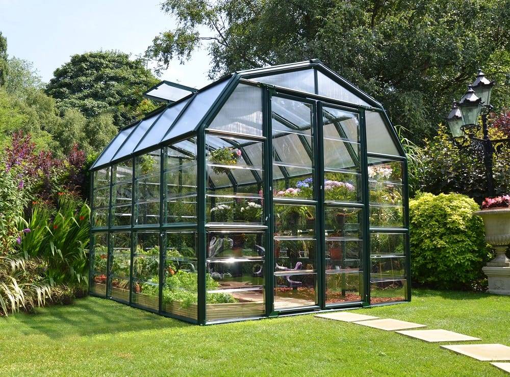 Rion Serre de Jardin PVC et Polycarbonate Eco Grow 8x8 7m2 - Image 1