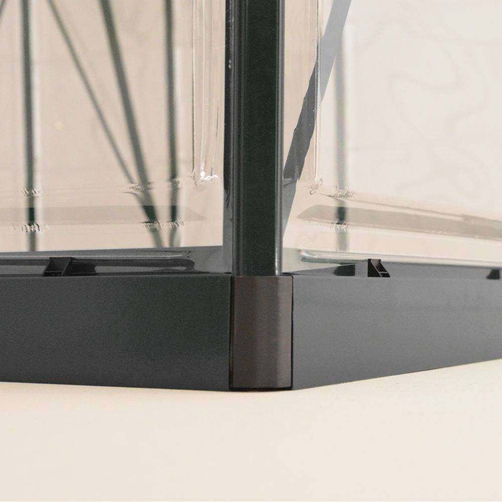 Canopia by Palram - Serre de jardin polycarbonate aluminium anthracite 4,6 m² Harmony avec embase - Canopia by Palram - Image 5