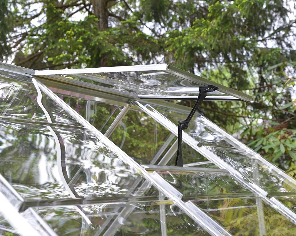 Canopia by Palram - Serre de jardin polycarbonate aluminium brut 9 m² Octave avec embase - Canopia by Palram - Image 10