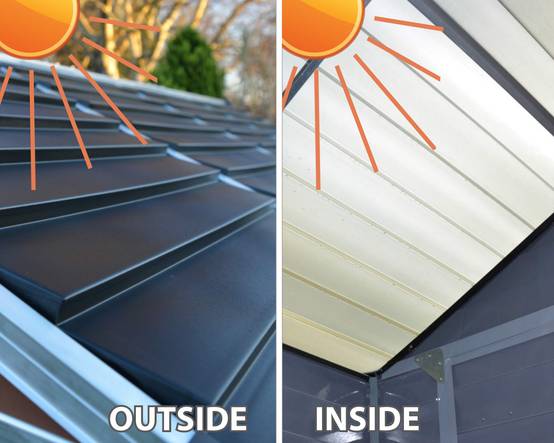Palram Abri de Jardin Polycarbonate Skylight Gris Deco 4x6 2,1m2 - Image 3