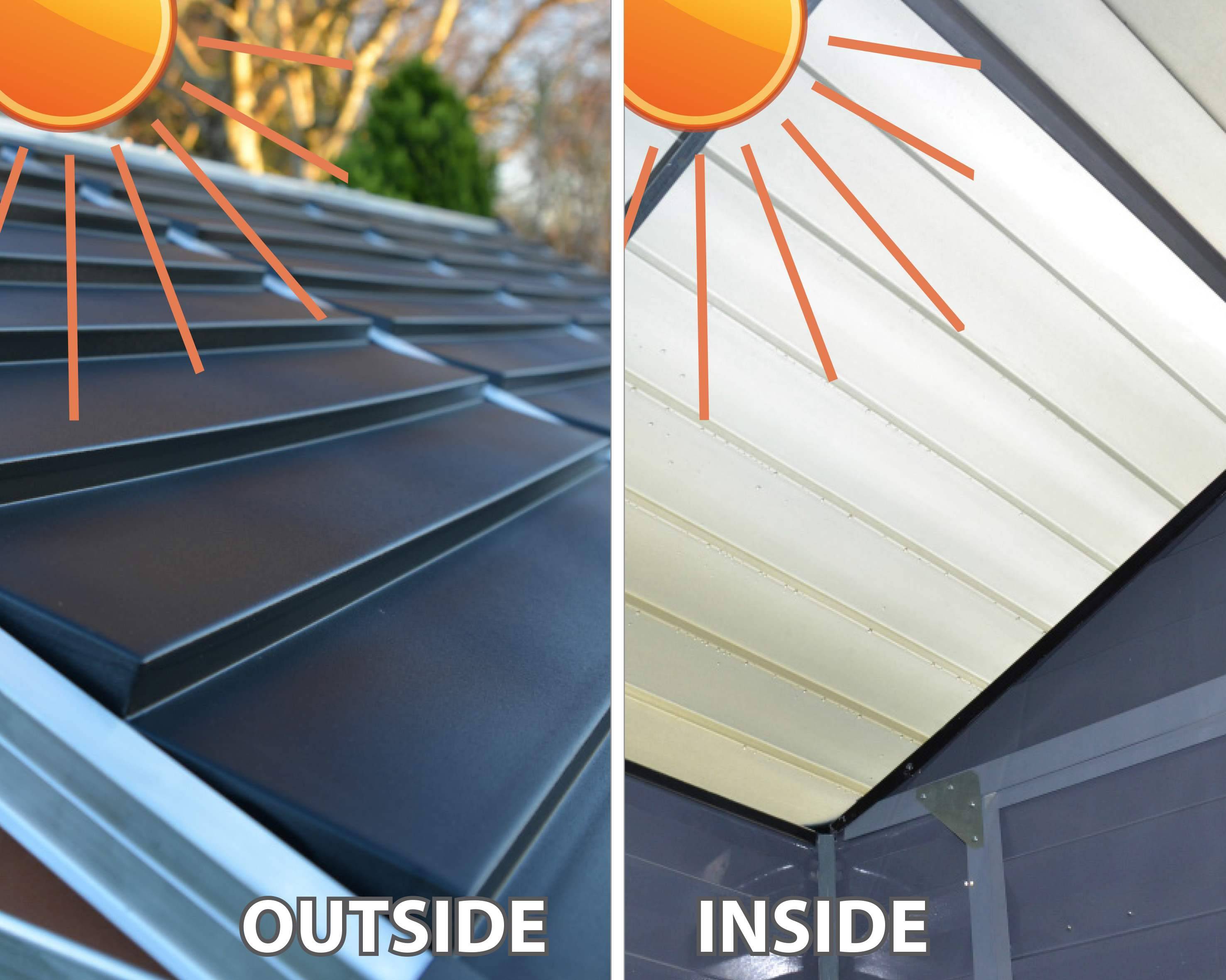 Palram Abri de Jardin Polycarbonate Skylight Gris Deco 4x6 2,1m2 - Image 3