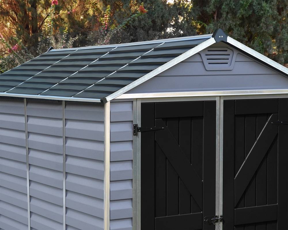 Abri de Jardin Polycarbonate Skylight Gris Deco 6x10 5,3 m2 - Image 4