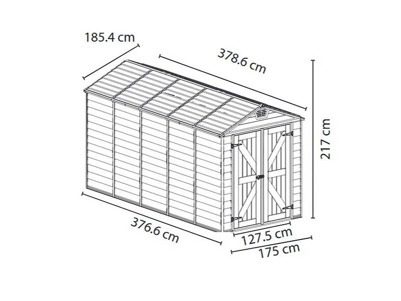 Canopia by Palram - Abri de Jardin Polycarbonate Skylight Gris Deco 6,6 m2 - Image 5