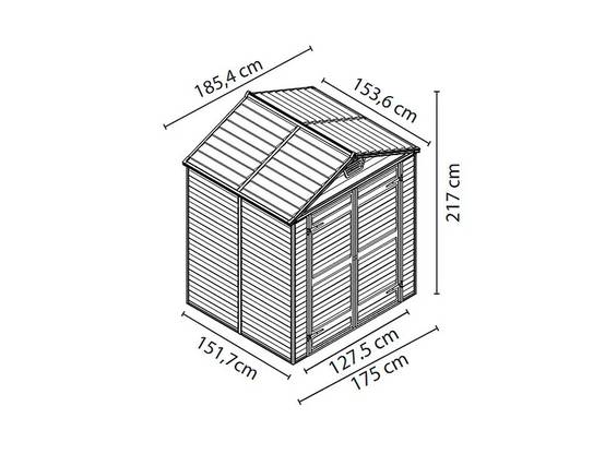 Canopia by Palram - Palram - Abri de Jardin Polycarbonate Skylight Amber 6x5 2,7m2 - Image 6