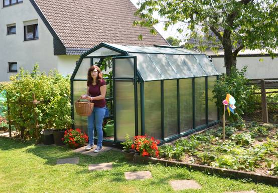 Canopia by Palram - Serre de jardin Polycarbonate Vert 6,3 m² EcoGrow - PALRAM - Image 14