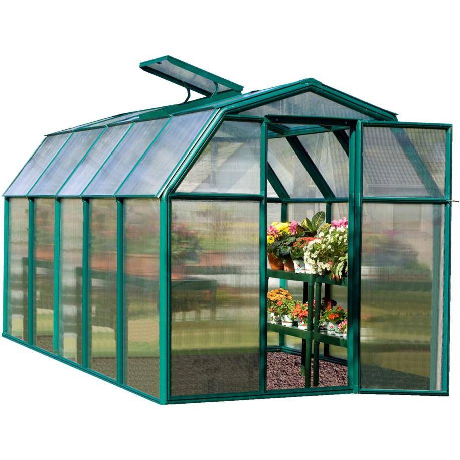 Canopia by Palram - Serre de jardin Polycarbonate Vert 6,3 m² EcoGrow - PALRAM - Image 6
